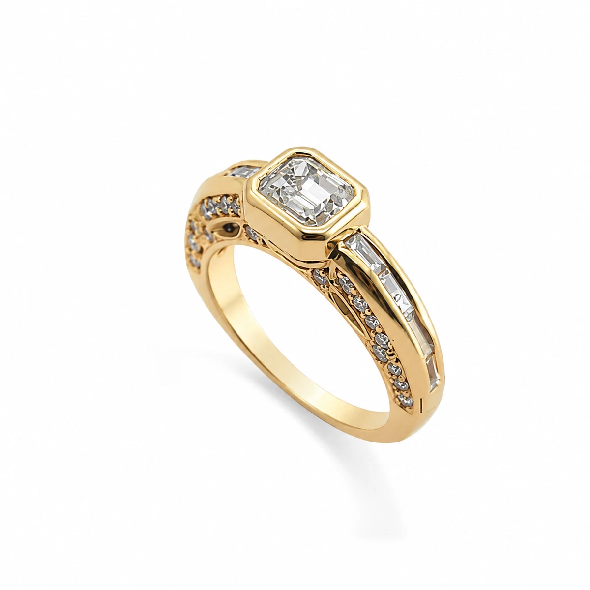 Diamond Yellow Gold 18k Rings 9 Ring Fine Rings for sale | eBay