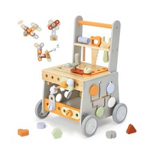 labebe Wooden Baby Walker, Baby Push Walker, Tool Toy for Toddlers,... Fast Ship