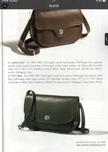 Coach Umhängetasche schwarz Leder Drehverschluss verstellbar City Bag 9790 Legacy Damen - Bild 17 von 17