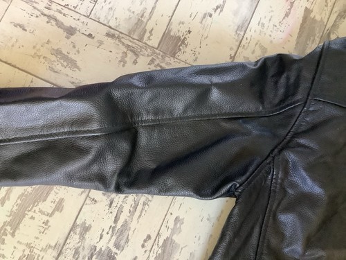 Vintage Soul Star Faux Leather Biker Jacket Small Unisex Classic Rocker Punk - Picture 10 of 19