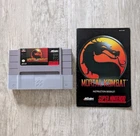 Mortal Kombat 1 SNES Authentic Cartridge & Manual 1993 Super Nintendo TESTED