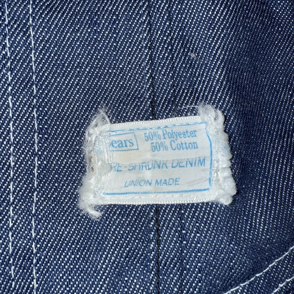 De Colección Sears Tradewear Para hombres Unisex Babero Denim Preahunk Ropa de Trabajo Mono Mediano Foto 2 de 4