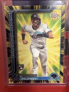 2025 Topps Chrome Baseball CONNOR NORBY Radiating Rookie SP RR—10 RC
