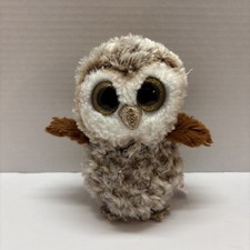 TY Beanie Boos 6" PERCY Brown Barn Owl Animal Plush