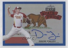 2015 Leaf Metal Draft State Pride Blue Prismatic /25 Drew Finley #SP-DF1 Auto