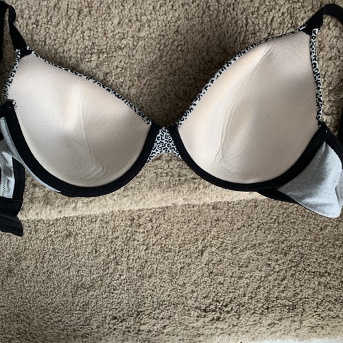 Victoria's Secret Women Bra 36C Black Gray Leopard Print VS - Picture 8 of 8