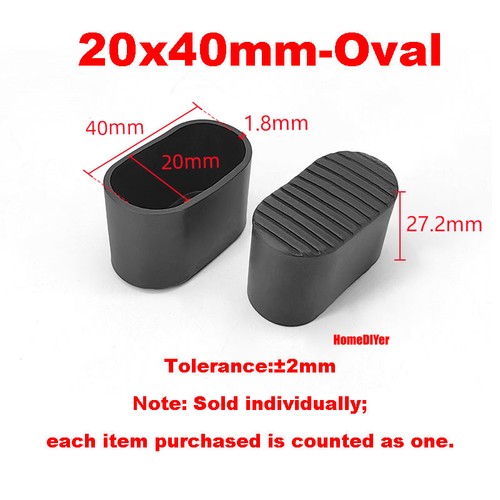 PVC Rubber Furniture Table Chair Leg End Caps Covers Floor Feet Protectors Pads - Picture 16 of 41