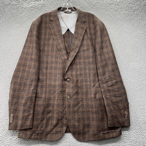 Peter Millar Sport Coat Blazer Mens 44R Blazer Jacket 2 Button Wool Linen Silk - Picture 1 of 12