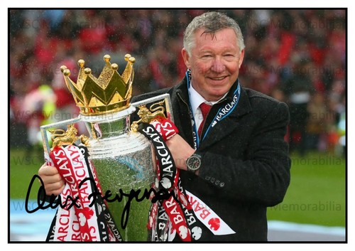 12406. Sir Alex Ferguson Signed Pictures (A4 Prints) Man United Aberdeen etc.