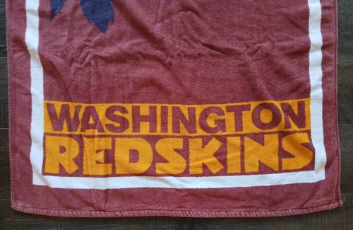 Vintage Washington Redskins NFL Football Beach Towel Commanders Old Logo Vtg - Picture 3 of 8