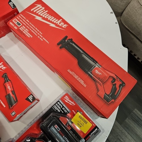Milwaukee Tool 2696-26 M18 M12 Cordless Tool Mixed Kit Bundle Lazer Ratchet Grin - Picture 10 of 14