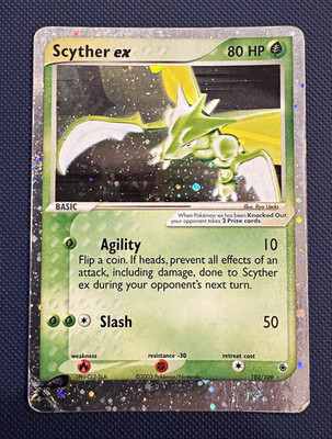 Pokémon TCG: Scyther EX Ultra Rare 102/109 EX Ruby & Sapphire