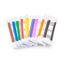 360 Pack Assorted Currency Straps Self Sealing Money Bands Bill Wrappers