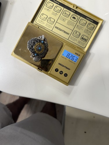 925 Sterling Silber Spinning Tibetisches Mantra Armband | 82 Gramm /8,6 Zoll Länge - Bild 10 von 10