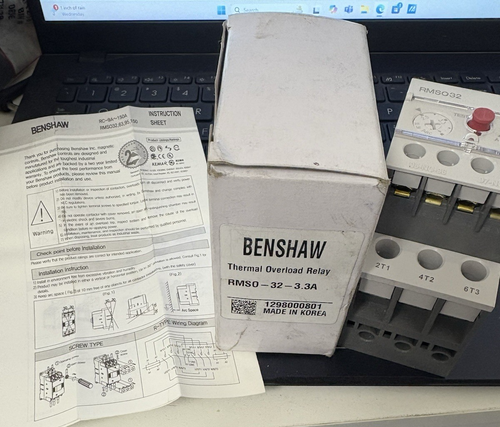 Benshaw RMSO32 Screw Thermal Overload Relay 3.3A New!!!!!!! - Picture 3 of 6