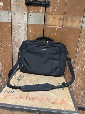Samsonite schwarz Laptop Notebook Reise Handgepäck verstellbarer Schultergurt