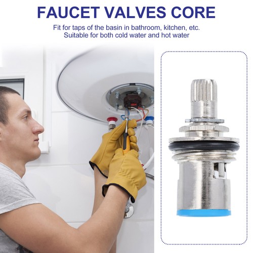 2 Pcs Faucet Valve Tap Replacement Kit Valves Core Bathroom Cold and Hot - Picture 7 of 12