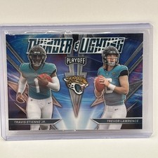 2021 Playoff Trevor Lawrence Travis Etienne Jr. Thunder & Lighting TL-17 Jaguars