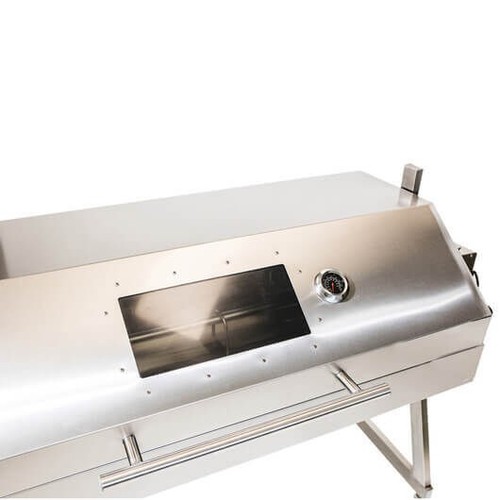 Large 1.5m Stainless 30-120kg Hooded Spit Roaster Rotisserie Charcoal BBQ Grill - Picture 4 of 40