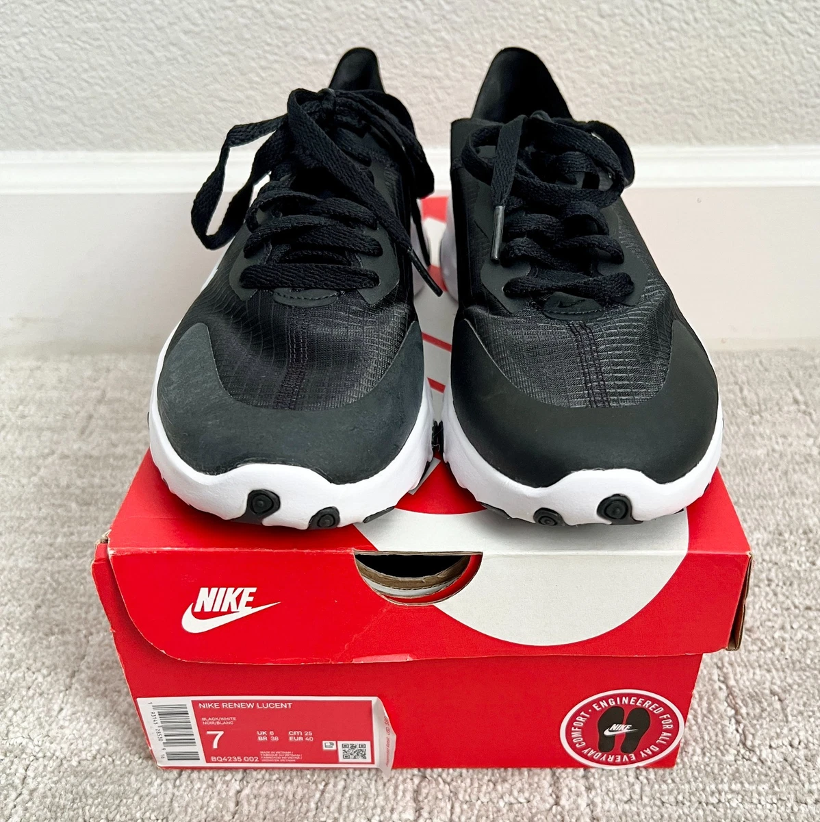 Nike Renew Lucent Black White for Sale | Authenticity Guaranteed