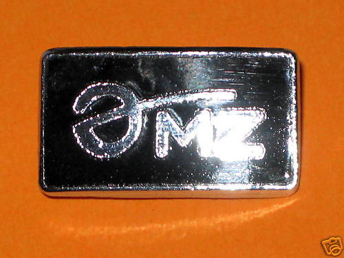 MZ EMZ motorcycles lapel pin hat chrome enamel badge classic antique motorcycle - Picture 2 of 3