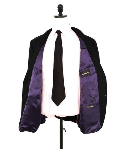 $2,695 PAUL STUART - Navy PURE CASHMERE 2-Btn Blazer - 46R - Picture 4 of 9