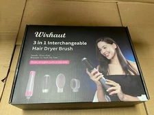 Wirhaut 3 in 1 Interchangeable Hair Dryer Volumizer Curler Straightener Styling