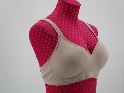 Ellen Tracy Woman's Bra 38B Beige Wirefree Comfortable Adjustable 6526 - Picture 8 of 12