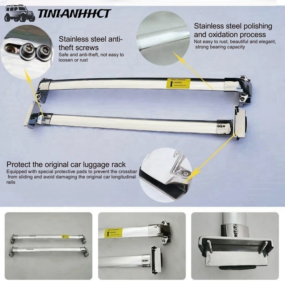 Cross Bars Fits for Kia Sorento 2011–2015 Cargo Bars Luggage Carrier Crossbar - Image 2 of 4