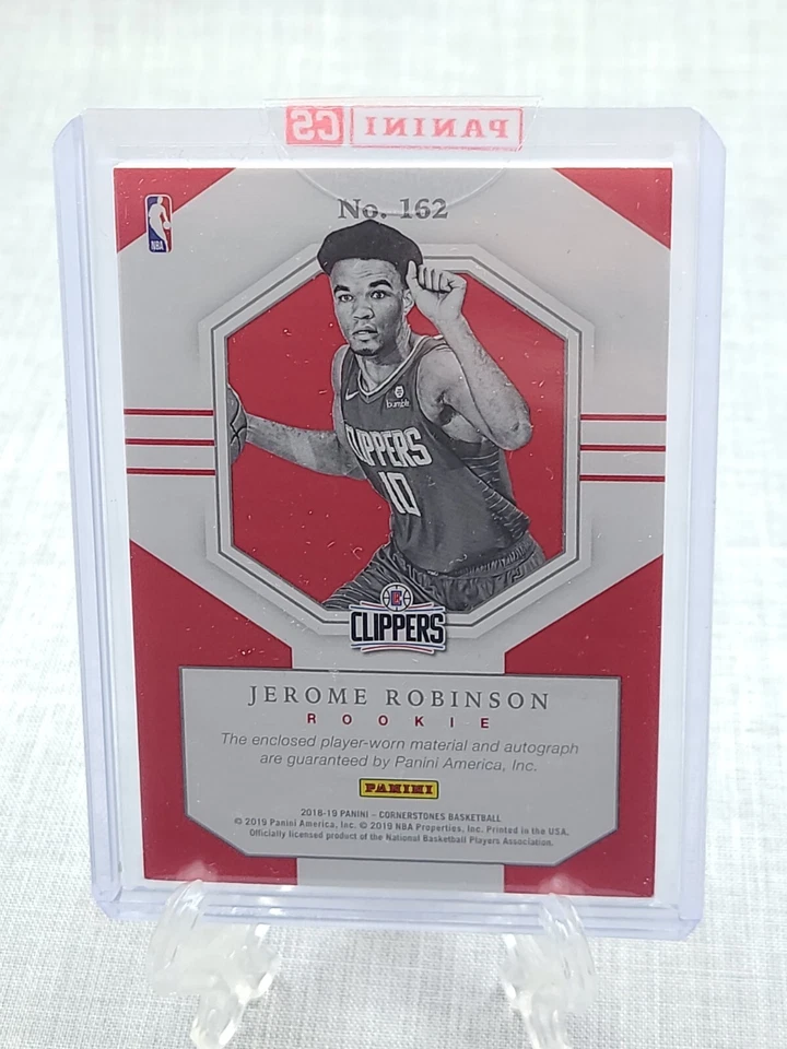 JEROME ROBINSON RC QUAD PATCH AUTO /199 2018-19 PANINI CORNERSTONES Thick #162 - Image 2 of 2