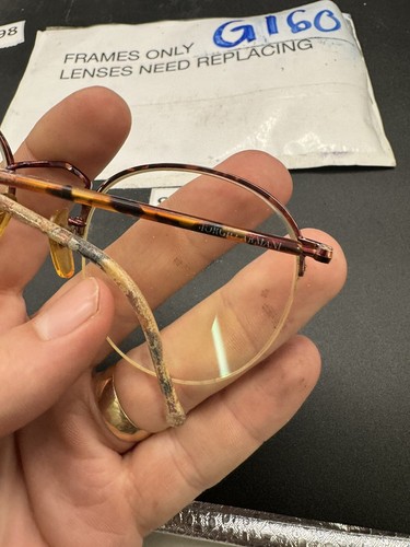 Giorgio Armani 142 756 Half Rim Eyeglasses FRAMES Tortoise Brown 52-22 Nice - Picture 5 of 9