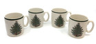 Cuthbertson Original Christmas Tree Holly Mug Cup Made in England Set/4