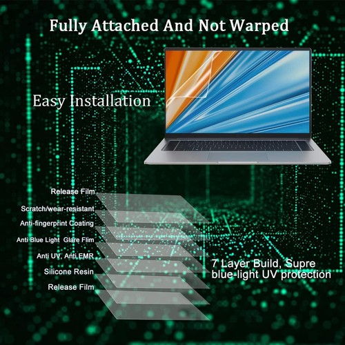Anti Blue Light Anti Glare Screen Protector for 13.3" HP/Dell/Sony/Asus/ 2 Pack - Picture 5 of 6