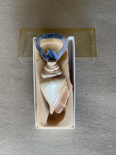 KATE ASPEN FLASCHENÖFFNER SEA SHELL NEU GESPRUNGEN ETUI - Bild 1 von 8
