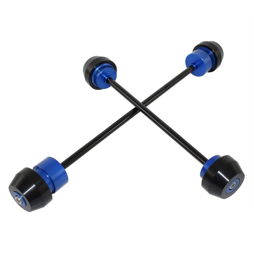 Blue Front Rear Axle Fork Crash Slider Falling Protector For YAMAHA R7 2021-2023 - Picture 6 of 9