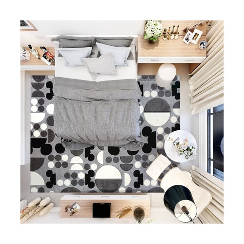 Gertmenian Disney Mickey Mouse Rug, Textured Floor Mat, Home Décor for Livi - Picture 5 of 5