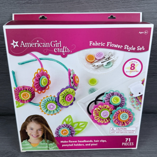 American Girl 2014 Bastelset STOFF BLUMENSTIL SET Stirnbänder - offene Box unbenutzt