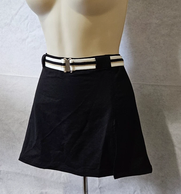 Falda de natación negra vintage JAG pareo encubrimiento talla pequeña Foto 3 de 4