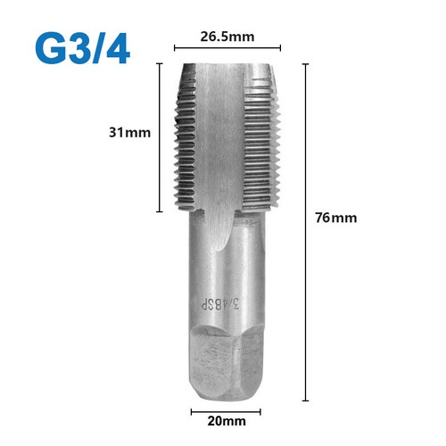 Rohrgewindebohrer G1/8 G1/4 G3/8 G1/2 3/4 G1 Metallschraubgewinde Gewindebohrer - Bild 16 von 18