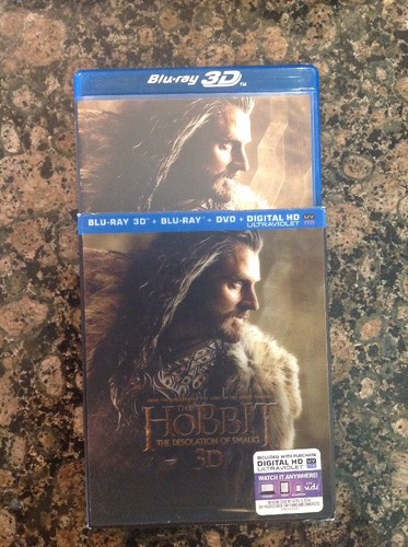The Hobbit:The Desolation of Smaug 3D(DVD,2014,5-Disc,Digital Copy)Authentic US - Picture 1 of 7