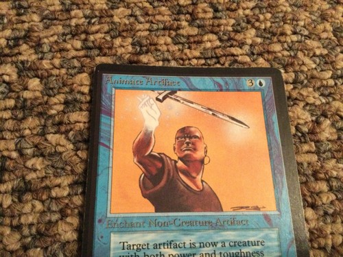 Animate Artifact Beta English MtG Magic The Gathering mis cut miscut MP WOTC VTG - 第 2/8 張圖片