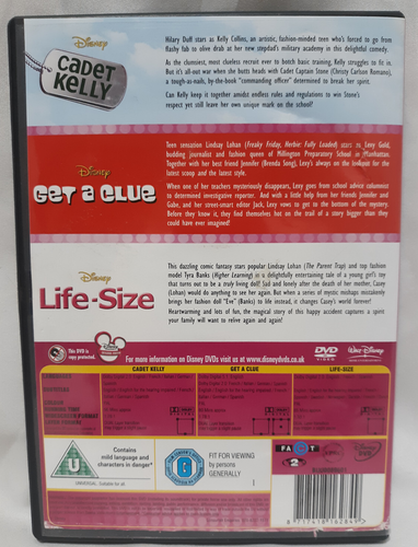 Life-Size - Cadet Kelly - Get a Clue - DVD 3 Disc Movie Trio Lindsay Lohan RARE - Imagen 2 de 13
