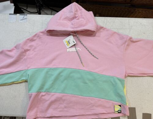 Puma International Beach Hoodie Pink Lady Hoodie Sweatshirt (M) NWT $65 - Picture 7 of 12
