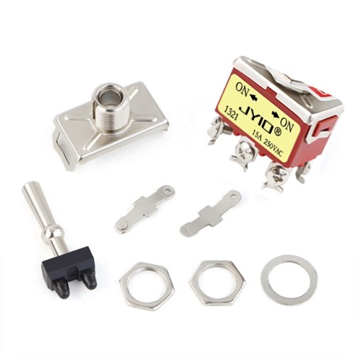Toggle Switch On Off 2 Position 6 Pin DPDT 15A 250Vac Car Boat E-TEN 1321 - Picture 3 of 5