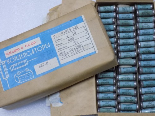 5x KBG-I --( 0.015uF 10%, 400V )-- Ceramic PIO Capacitors КБГ-И NOS Made in USSR - Picture 4 of 5