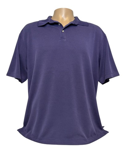 Polo Tommy Bahama uomo taglia XL maniche corte logo cotone viola prugna - Foto 2 di 9