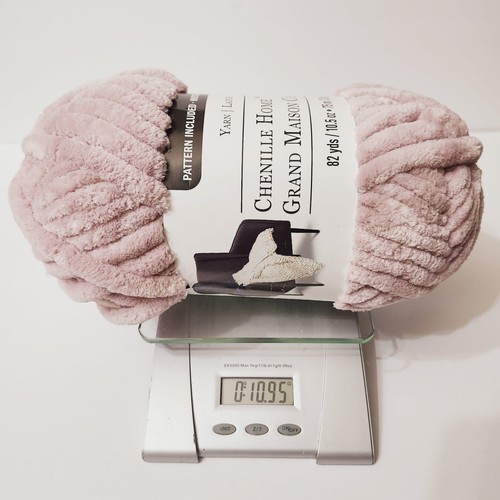 Loops & Threads Chenille Home Grand Yarn Rose 10.5 Oz Pink Skein - Picture 2 of 7