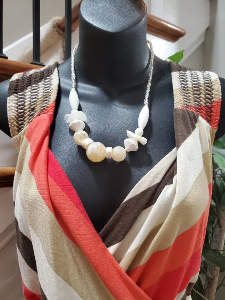 New Directions Women's Multicolor Polyester V-Neck Sleeveless Long Maxi Dress 2X - Image 2 of 4