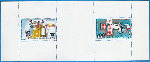 GABON 1968 THE RED CROSS BOOKLET complete C69A OG MNH OG - US Seller - Picture 2 of 4