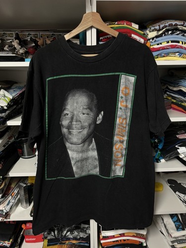 Vintage Rare OJ Simpson Shirt Size L/XL Single Stitch Rap Tee 22.5x29 90s
